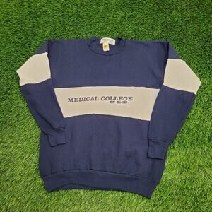 Vintage 80s Medical College Sweatshirt Womens XL 21x25 Ohio